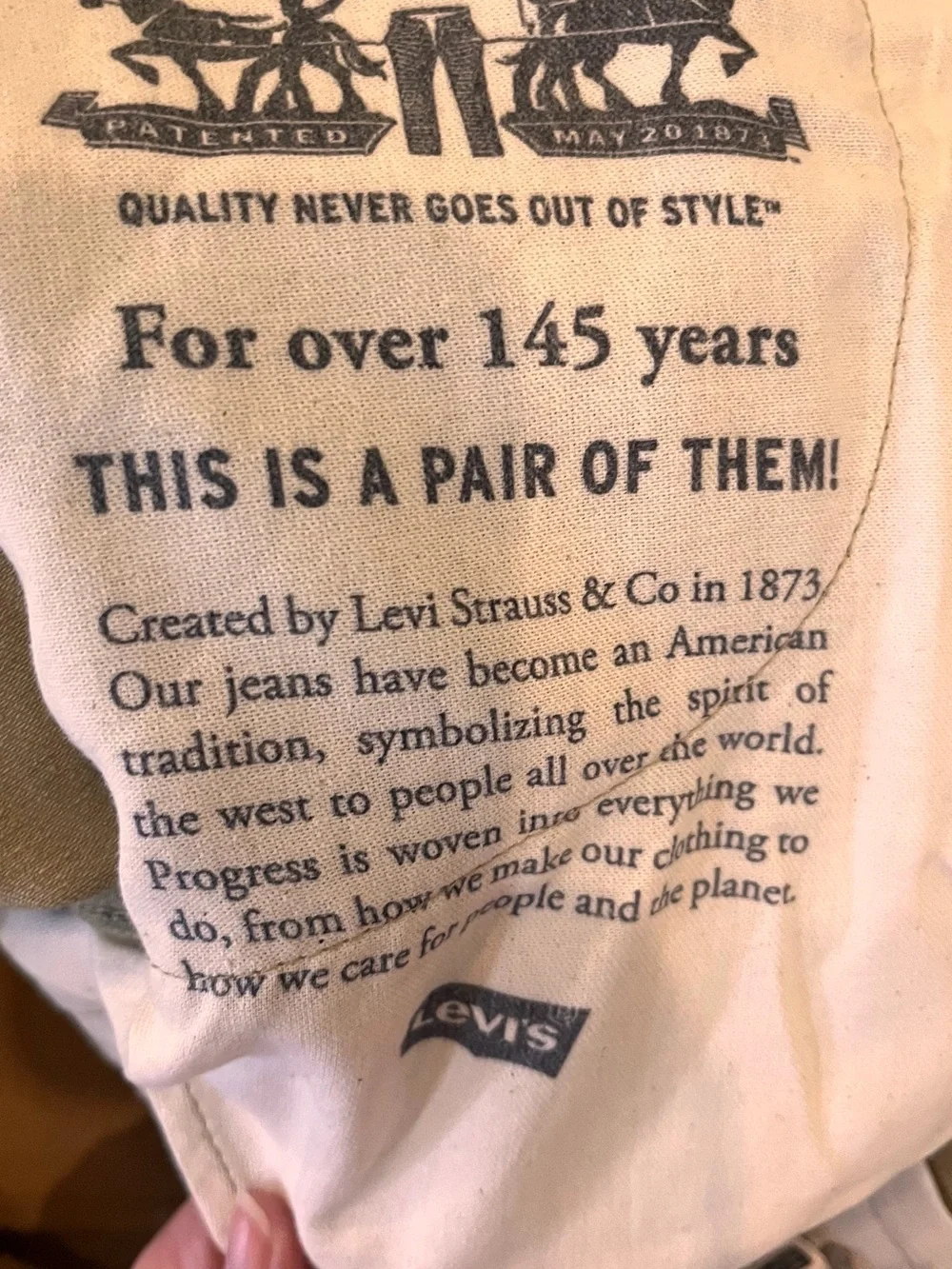 Levi's Mens 31x34 Straight Leg Light Tan Red Tag Durable Stretch Cotton/Elastane